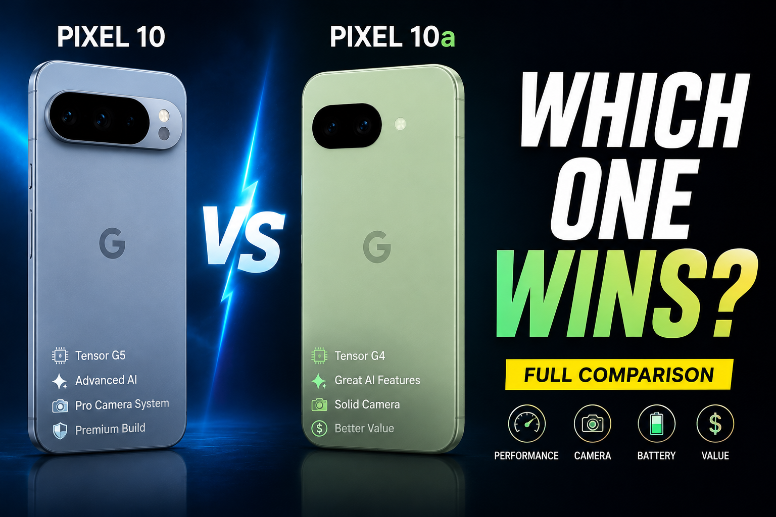 Google Pixel 10 vs Pixel 10a Comparison: Features, Camera & Value